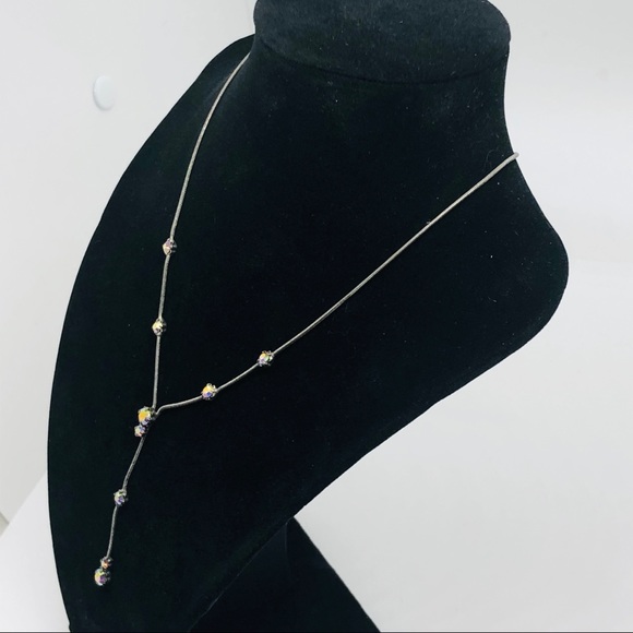 Claire’s Silver Rhinestone Necklace - Picture 3 of 5